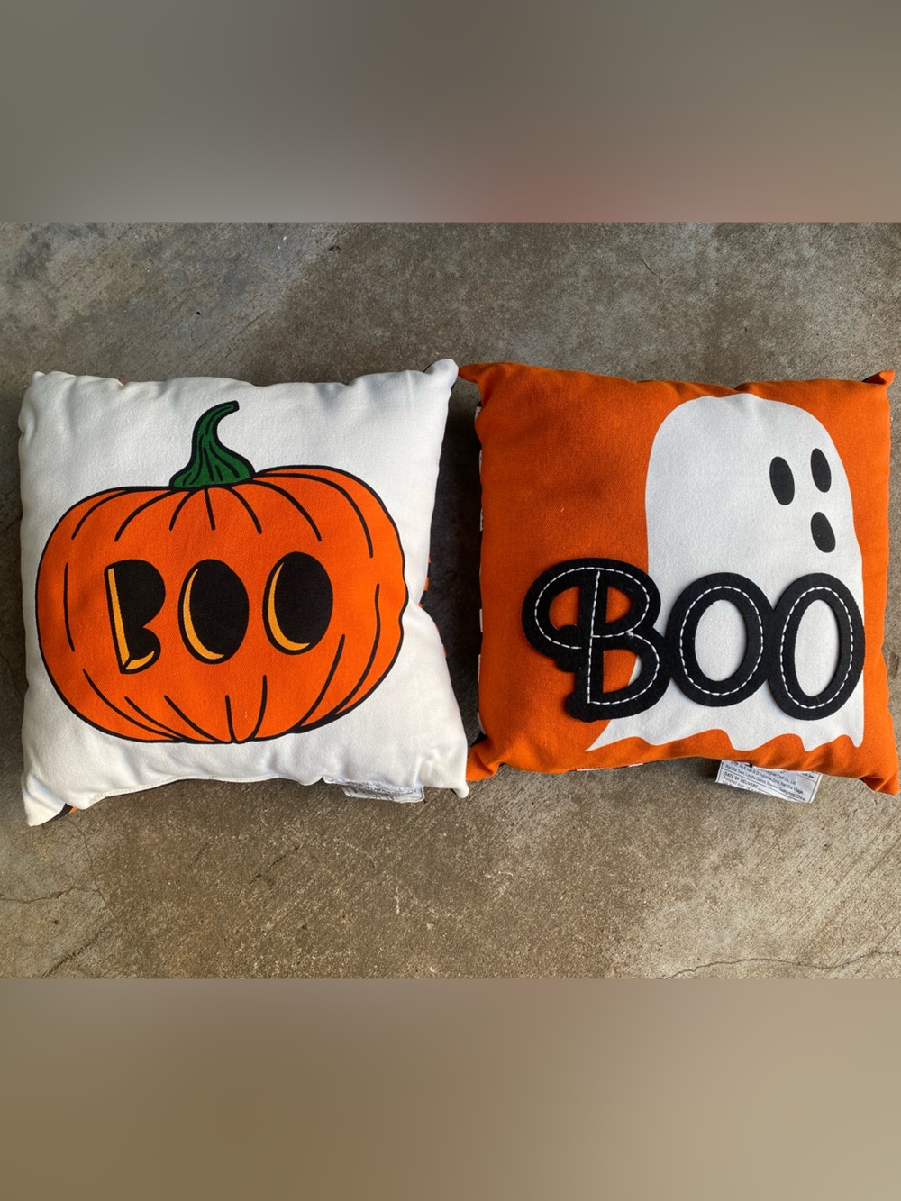 Like New Halloween Pumpkin & Ghost Decorative Throw Pillows